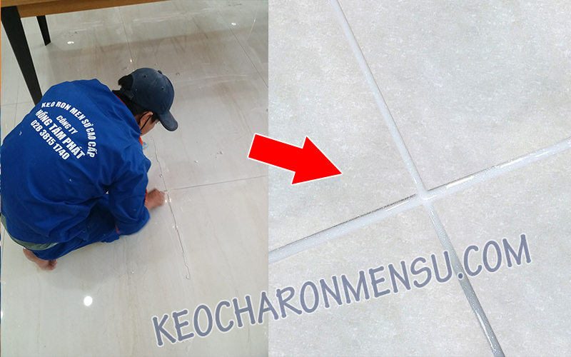 Tại sao dùng bột chà ron không thể trùng màu gạch